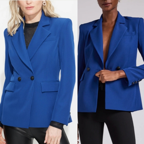 Generation Love Jackets & Blazers - Generation Love | Meg Blue Crepe Blazer NWT